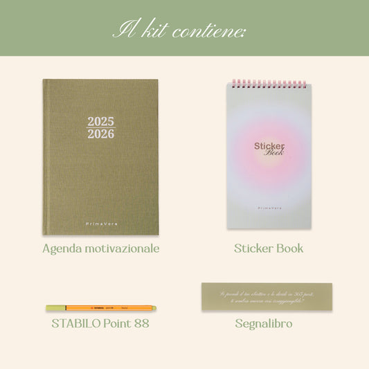 PREORDINE Kit - Agenda + Sticker Book