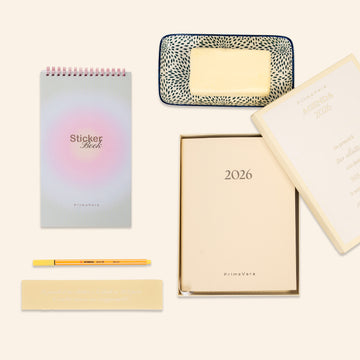 KIT PrimaVera Agenda 2026 + Sticker Book